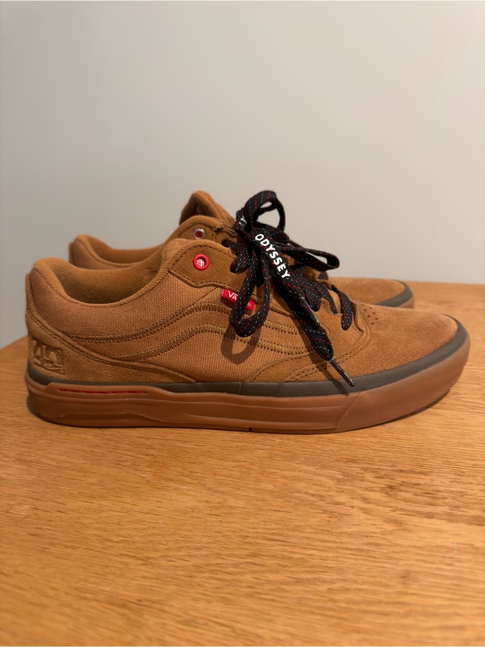 Vans Men’s Brown Suede/Tan Skate Sneakers
